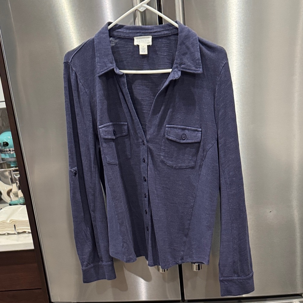 Caslon Navy Casual Top